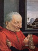 An old man with a boy's portrait GHIRLANDAIO, Domenico